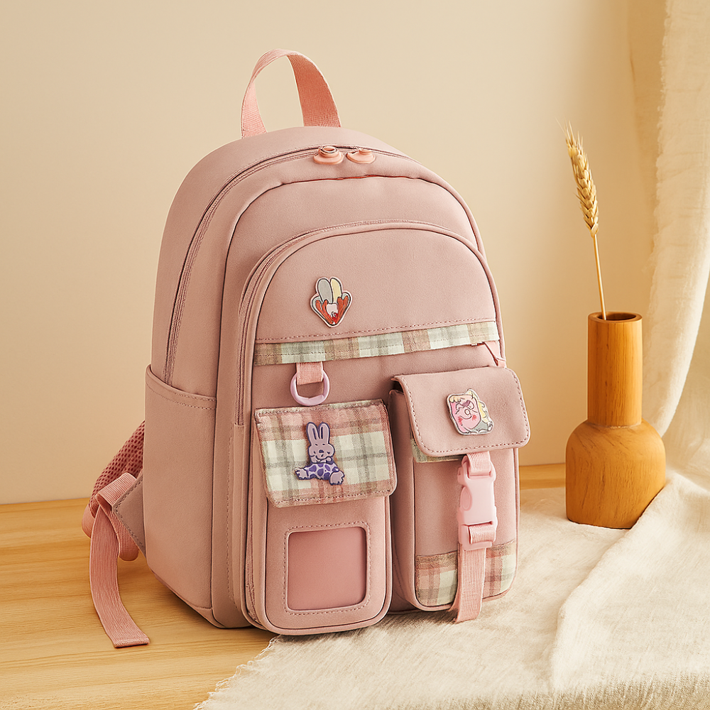 Sac à dos scolaire ultraléger pour filles – Sac d'école pour enfants en design Ridge