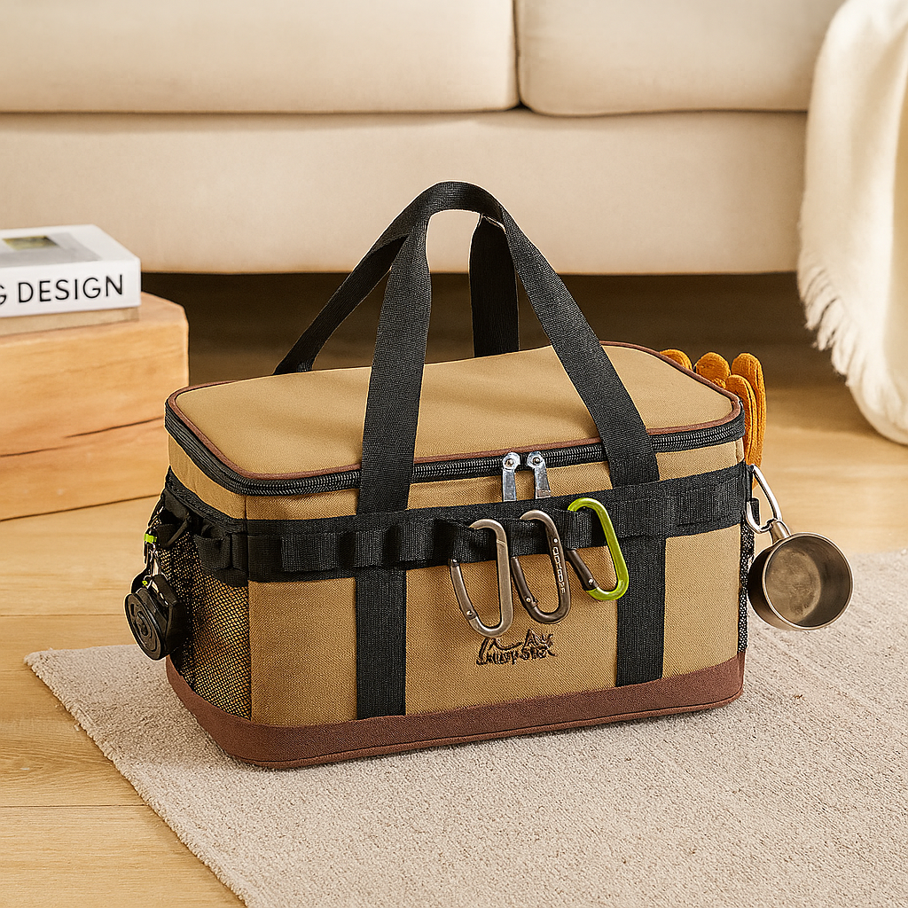 Sac de glace isolé à grande capacité – Caméra isotherme portable pour camping et randonnée