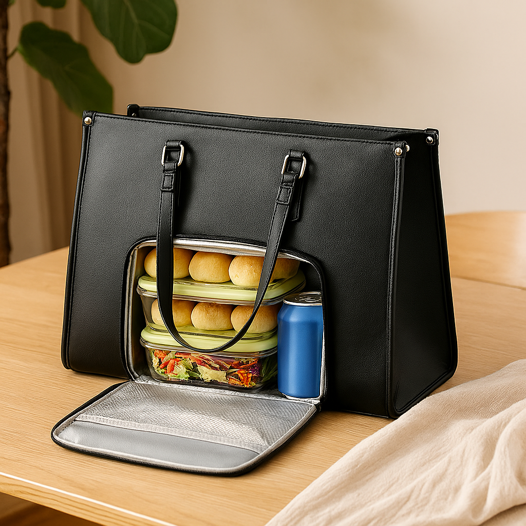 Sac à lunch et de voyage 2-en-1 isolé – Sac isotherme étanche avec poche de rangement