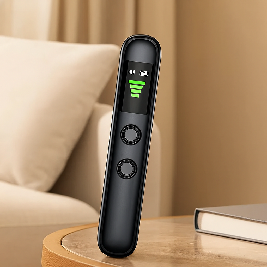 Détecteur de caméras cachées – Scanner portable anti-espion RF et détecteur de bugs
