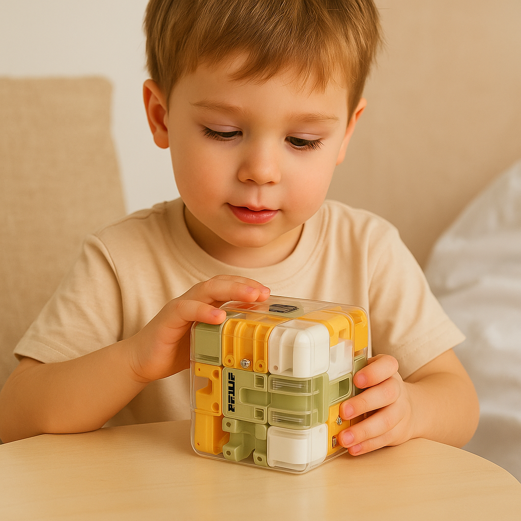 Jouet Labyrinthe 3D – Jeu de logique avec formes d’animaux pour la perception spatiale et le développement des compétences en résolution de problèmes