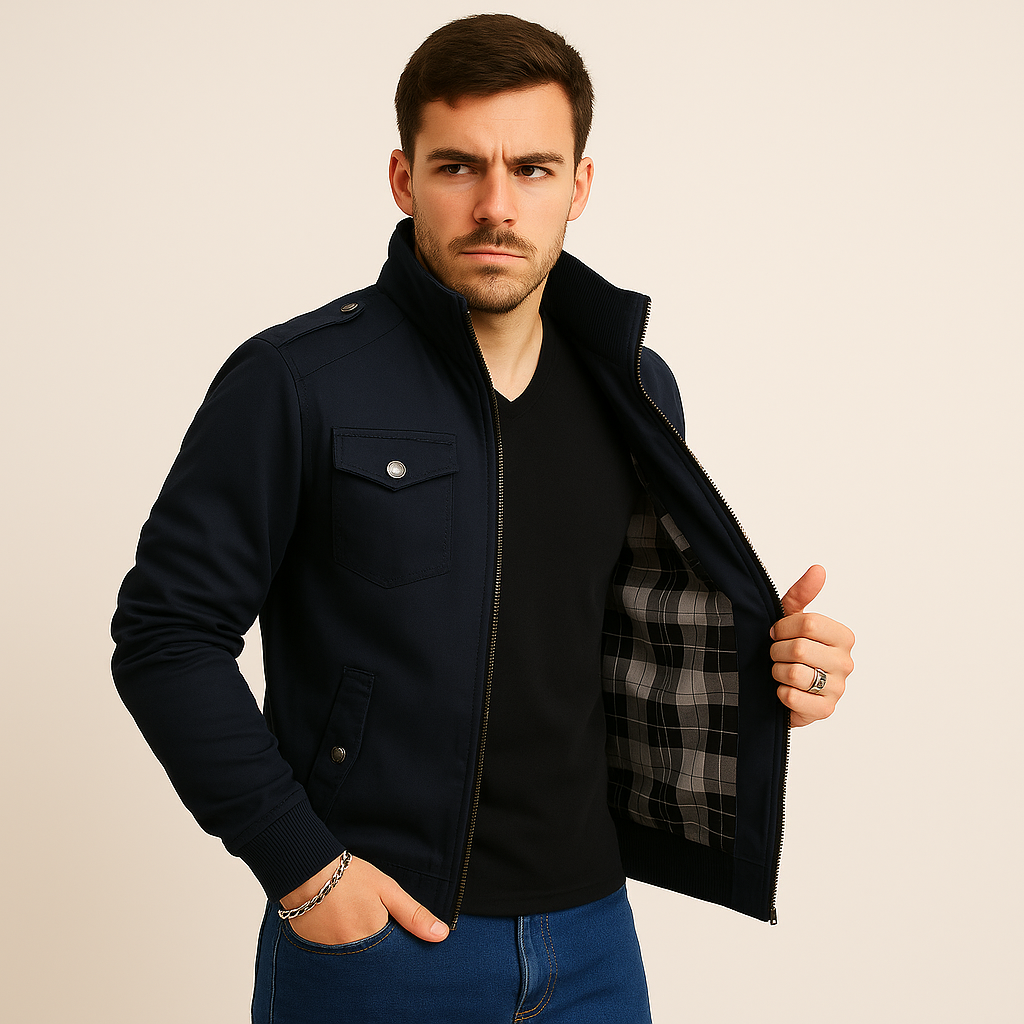 Veste cargo Connor pour homme – Manteau d'extérieur doublé polaire