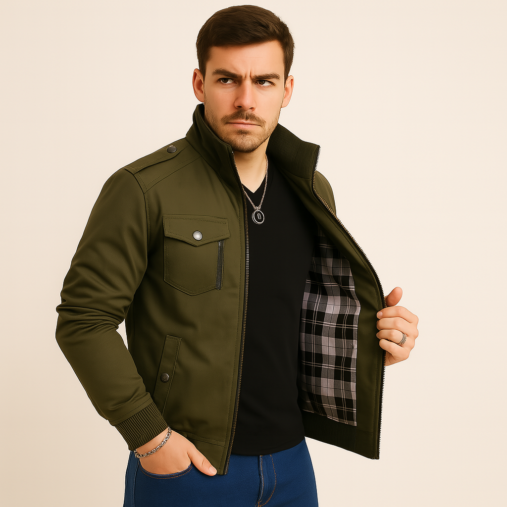 Veste cargo Connor pour homme – Manteau d'extérieur doublé polaire