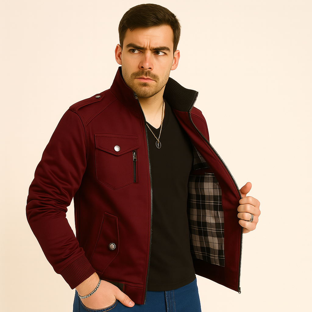 Veste cargo Connor pour homme – Manteau d'extérieur doublé polaire