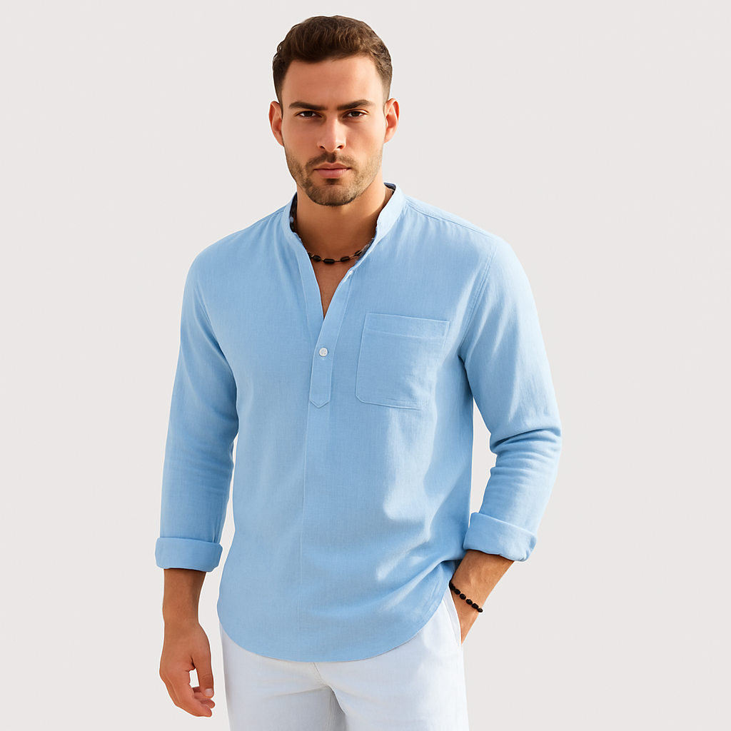 Lendon - Chemise en lin élégante pour hommes - Chic d'été