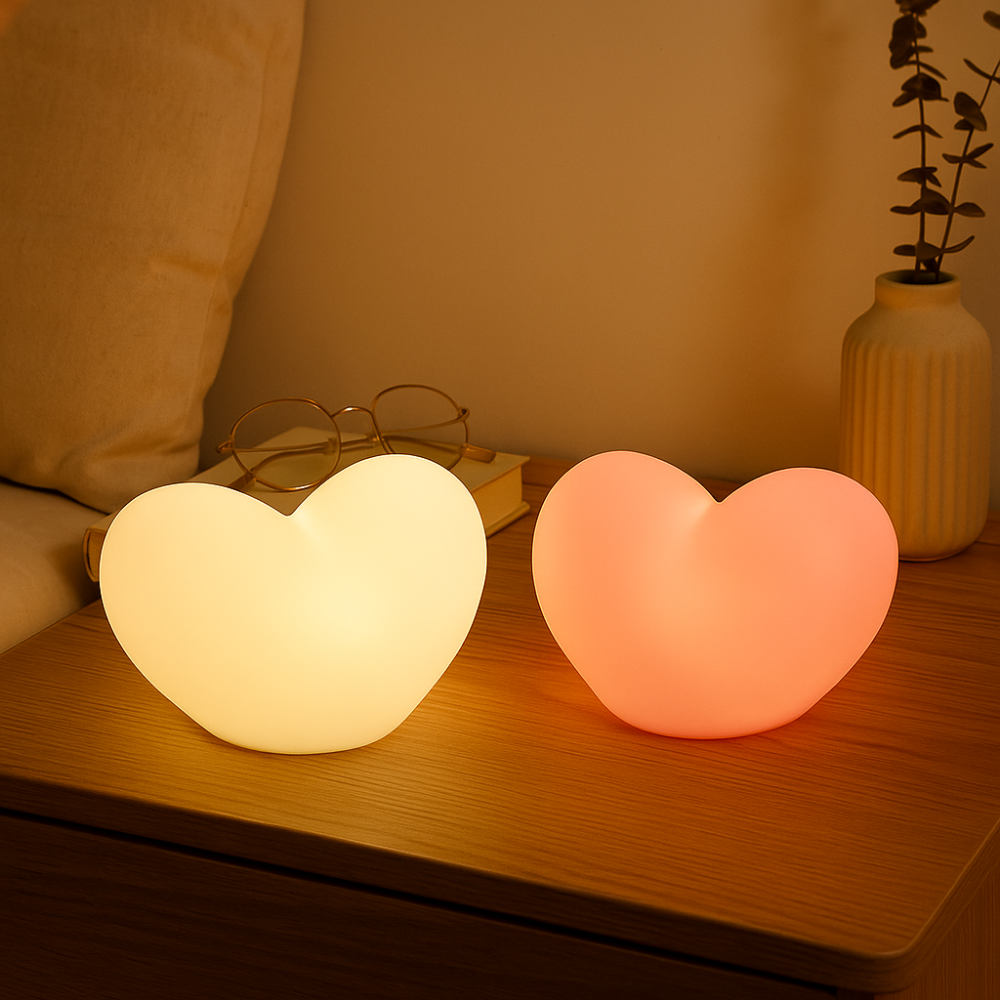 LumaGlow - Veilleuse LED romantique en forme de cœur
