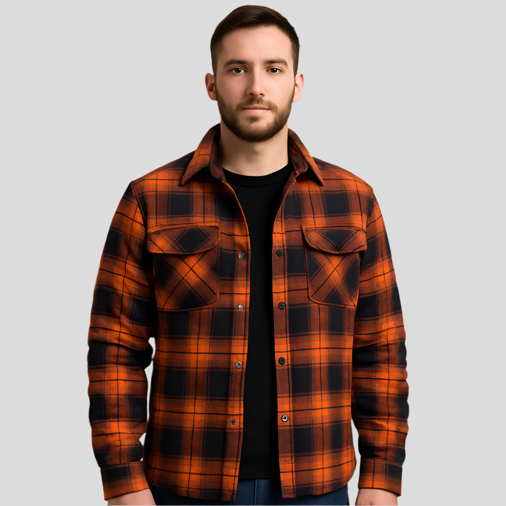 Chemise décontractée à boutons Mikkel – Vêtements pour hommes pour un usage quotidien avec un design de poche poitrine nordique