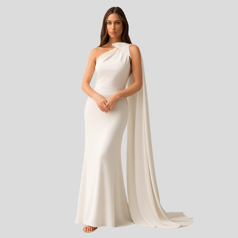 ÉléganceNocturne – Robe de soirée sophistiquée avec décolleté à nouer et dos ouvert