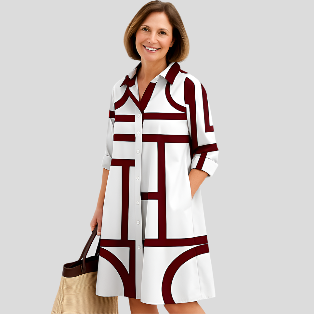 Sofie Jupe Mi-longue avec Poches pour Tous les Jours – Coupe Décontractée avec Boutons à l'Avant