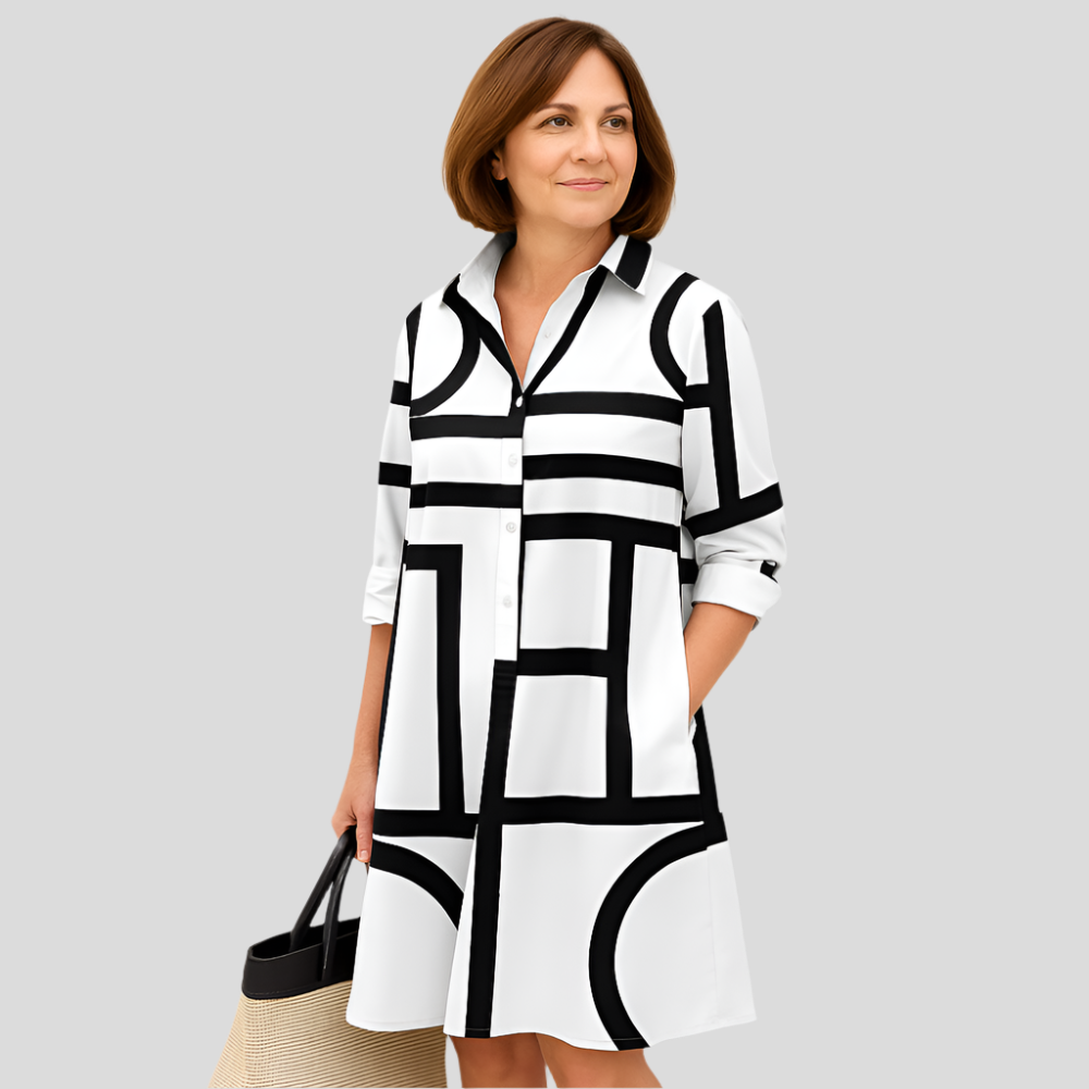 Sofie Jupe Mi-longue avec Poches pour Tous les Jours – Coupe Décontractée avec Boutons à l'Avant