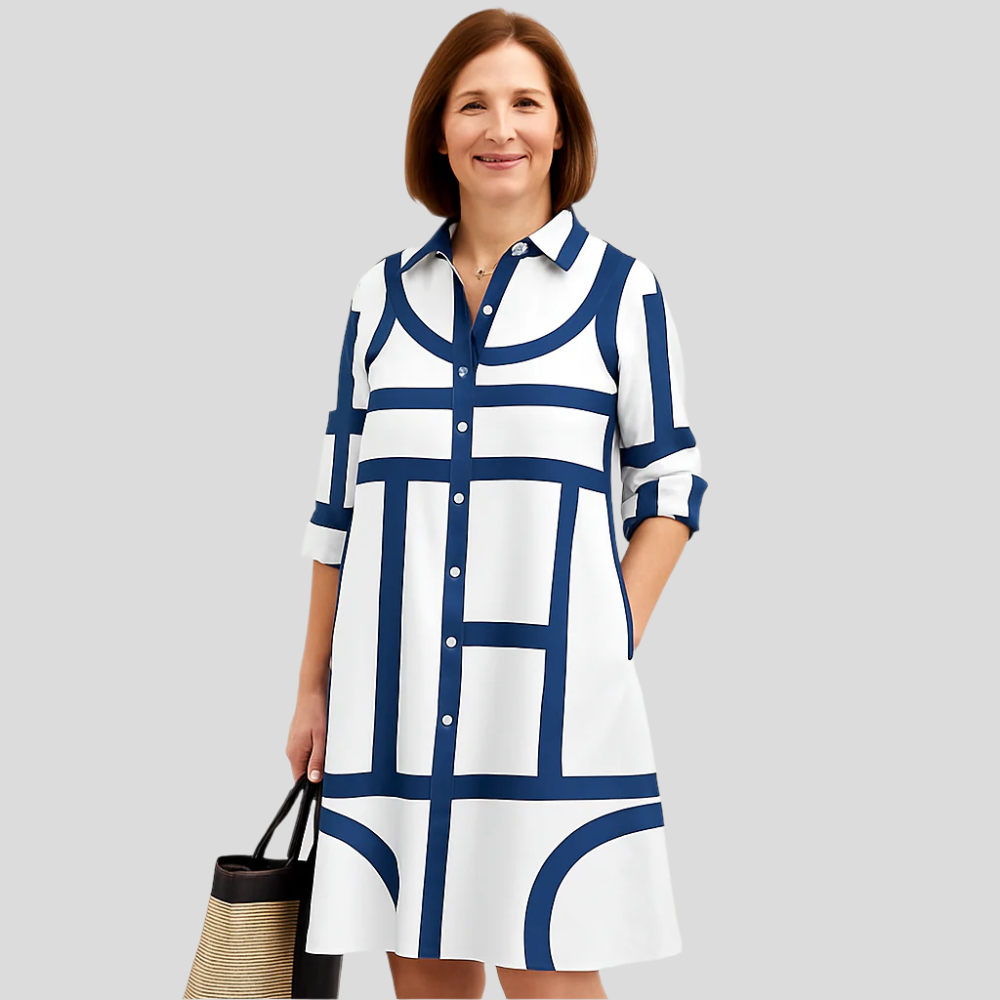 Sofie Jupe Mi-longue avec Poches pour Tous les Jours – Coupe Décontractée avec Boutons à l'Avant