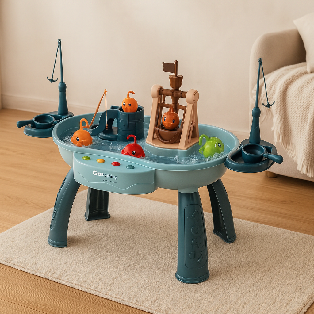 Tots’n’Trout - Plateforme de jeu multifonctionnelle pour enfants Fish Montessori jouet