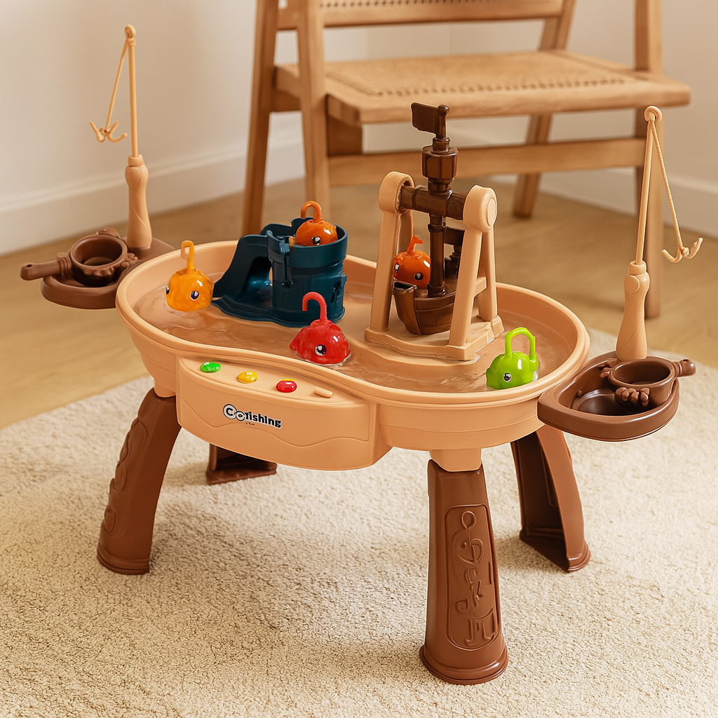 Tots’n’Trout - Plateforme de jeu multifonctionnelle pour enfants Fish Montessori jouet