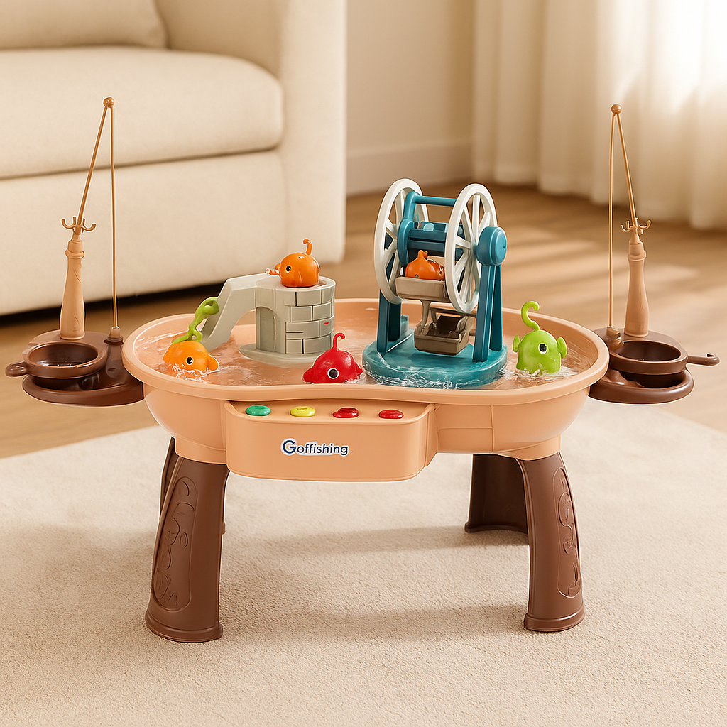 Tots’n’Trout - Plateforme de jeu multifonctionnelle pour enfants Fish Montessori jouet