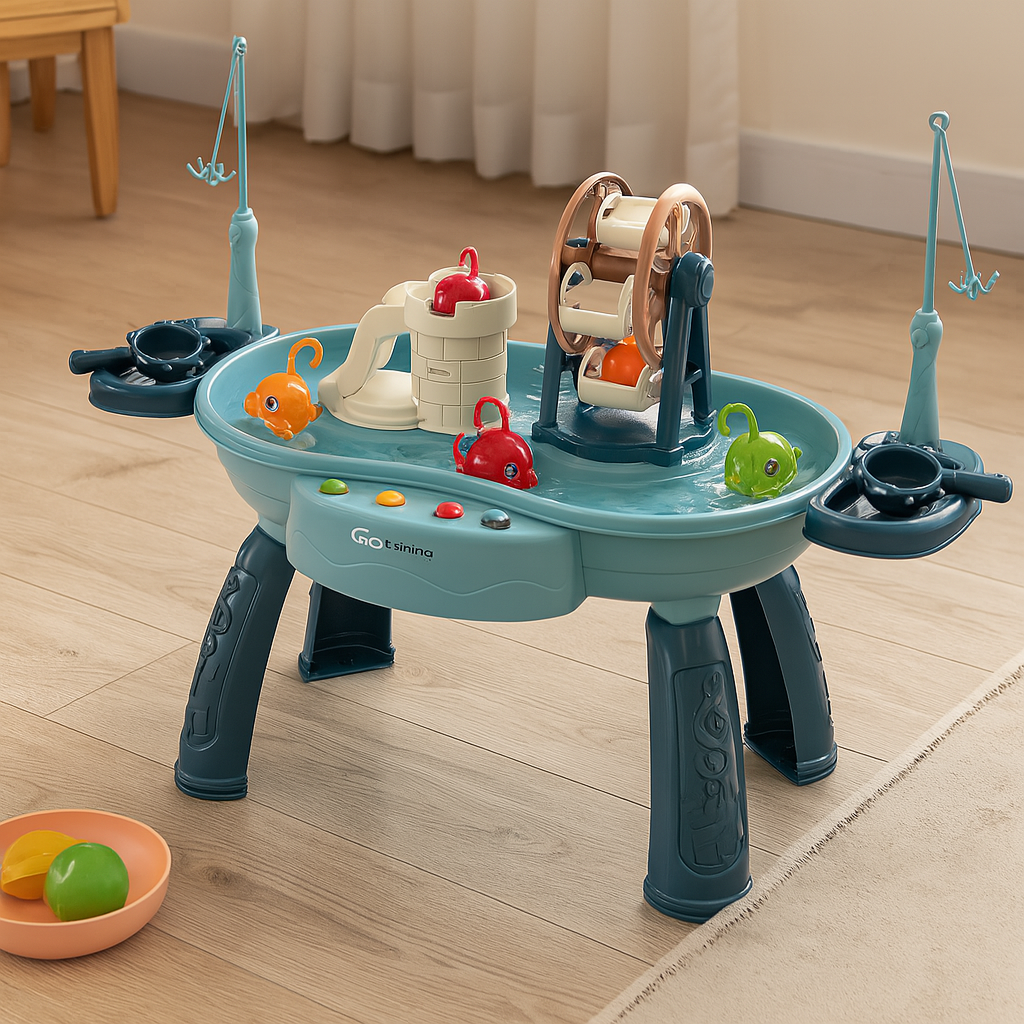 Tots’n’Trout - Plateforme de jeu multifonctionnelle pour enfants Fish Montessori jouet