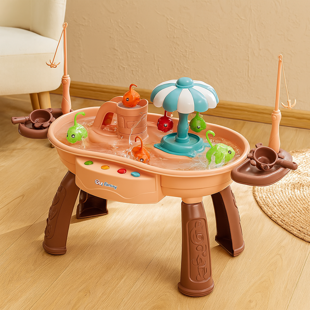 Tots’n’Trout - Plateforme de jeu multifonctionnelle pour enfants Fish Montessori jouet