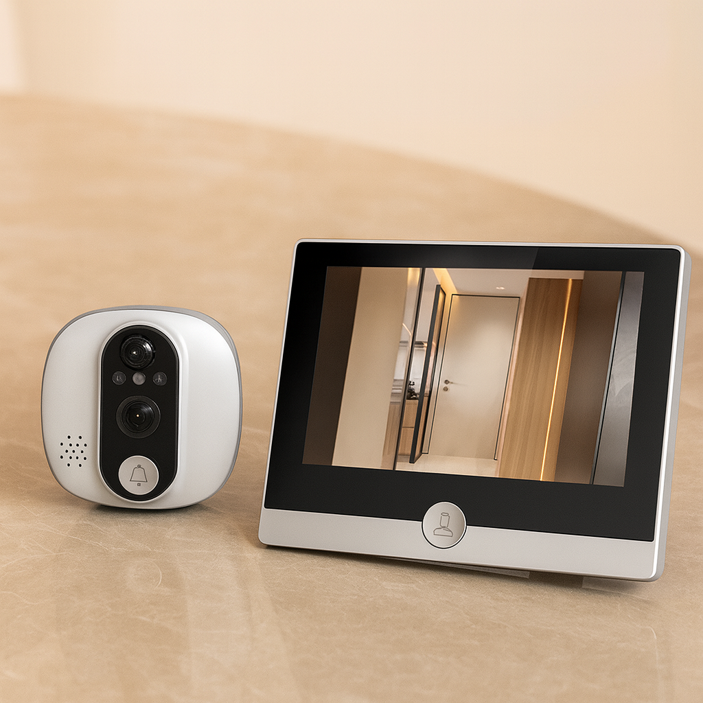 VisionGuard Carillon Sans Fil – Grand Angle Clair et Vision Nocturne