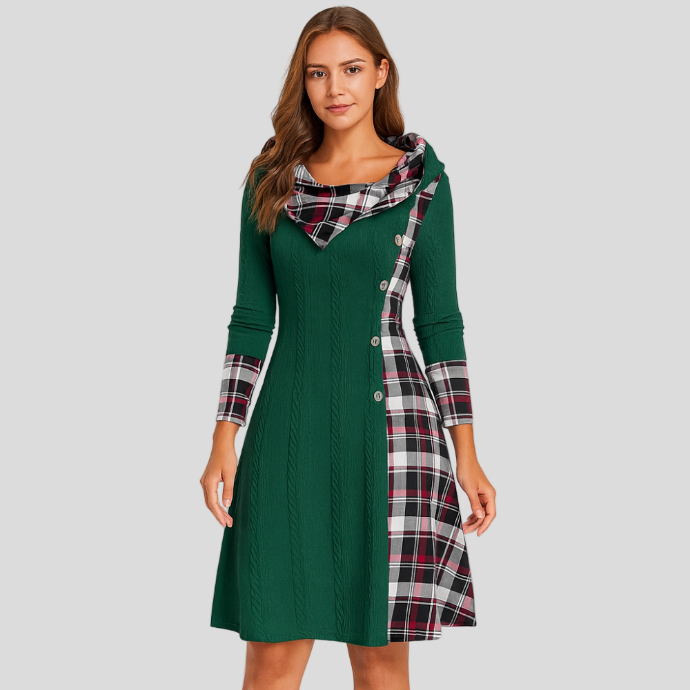 Maribel | Veste d'hiver à capuche avec garniture en fausse fourrure