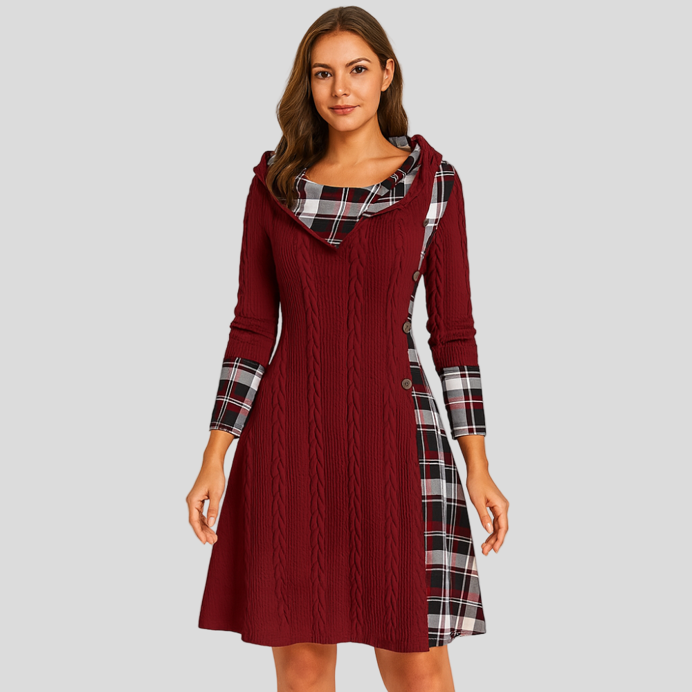 Maribel | Veste d'hiver à capuche avec garniture en fausse fourrure