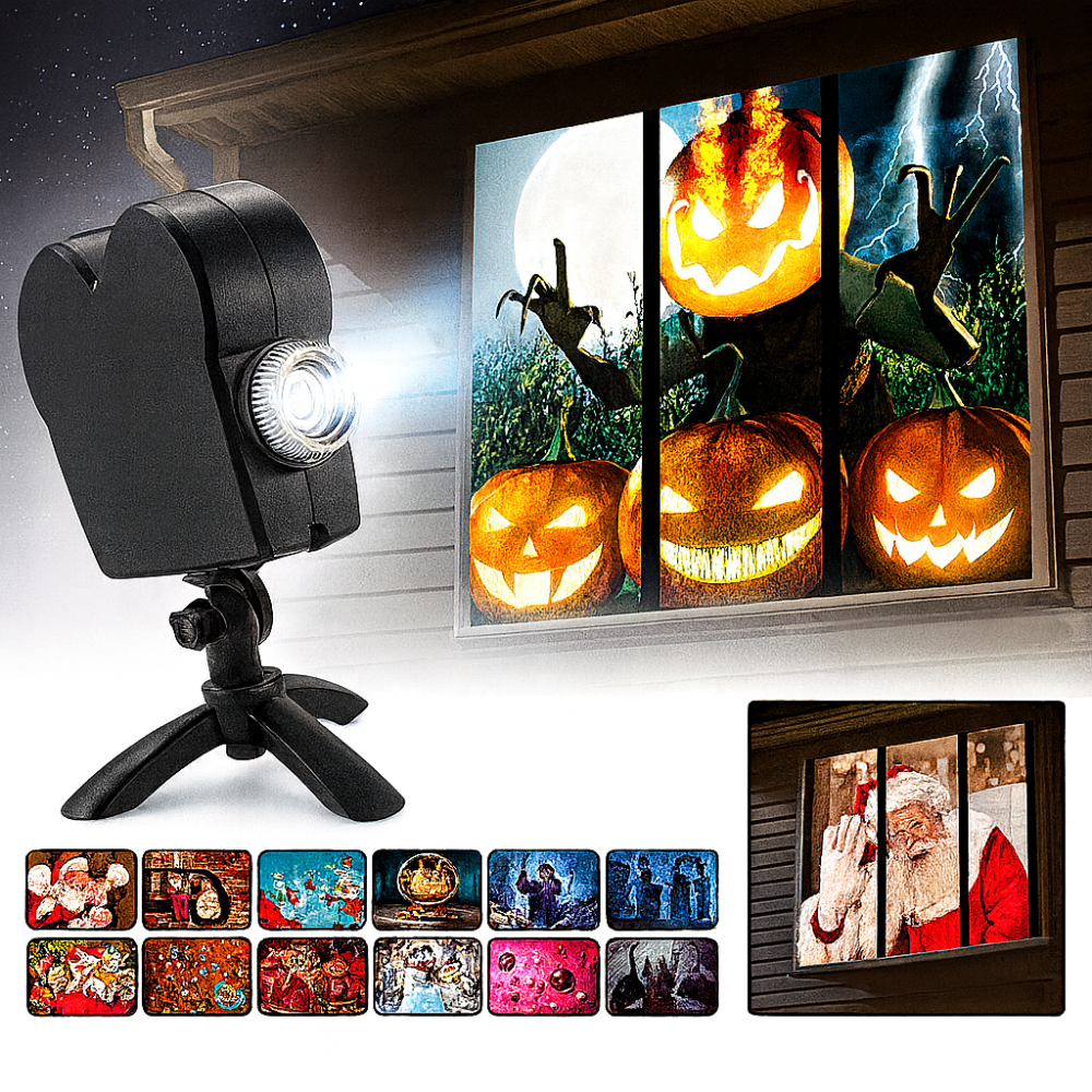 PhantomGlow | Projecteur d'Halloween pour maison hantée