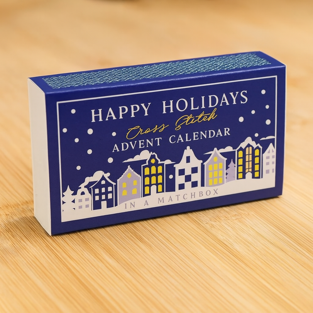 Calendrier de l'Avent brodé de Noël