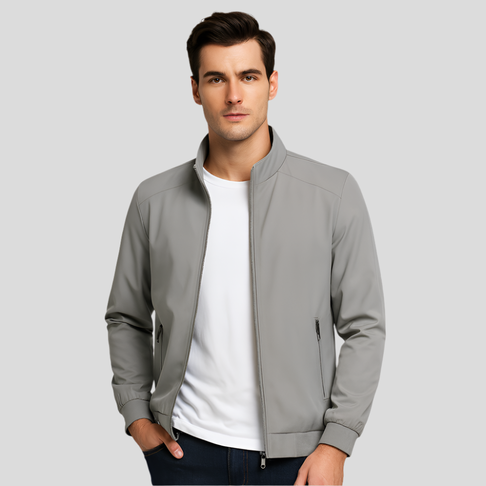 Veste légère à col montant pour homme