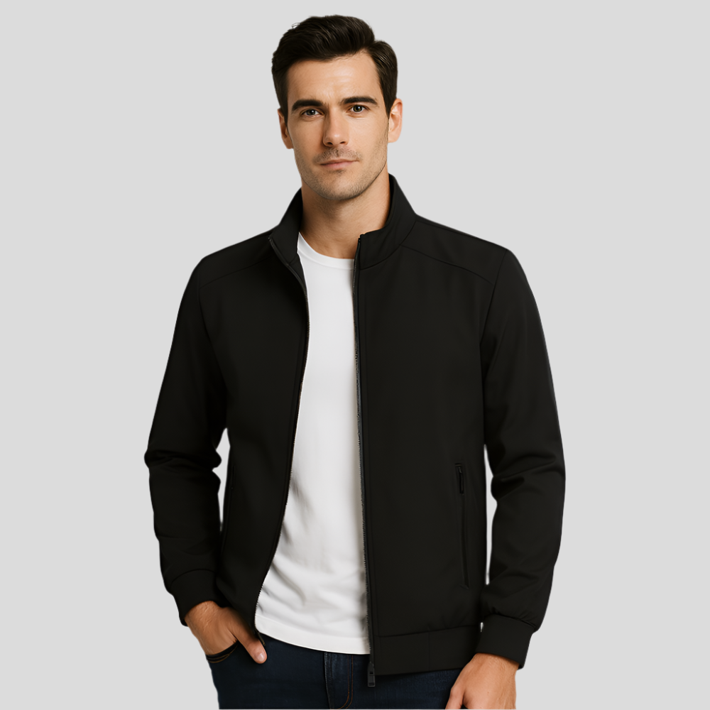 Veste légère à col montant pour homme