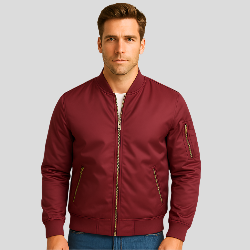 Veste bomber pilote luxueuse pour hommes – Style vintage aviation