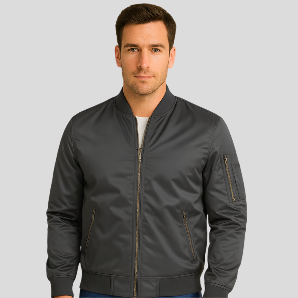 Veste bomber pilote luxueuse pour hommes – Style vintage aviation