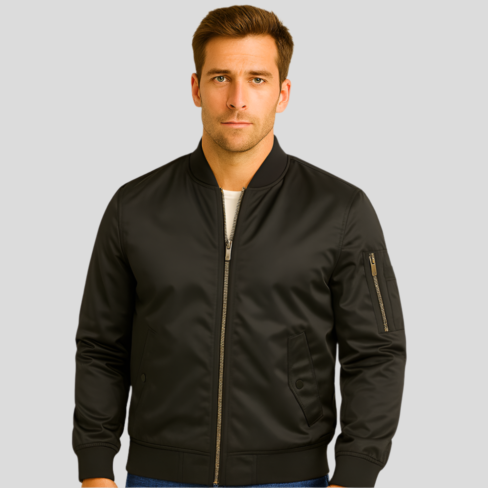 Veste bomber pilote luxueuse pour hommes – Style vintage aviation