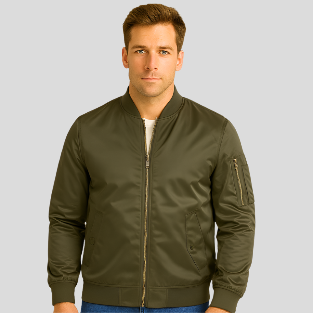Veste bomber pilote luxueuse pour hommes – Style vintage aviation