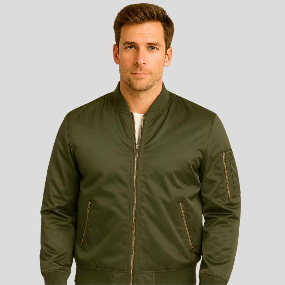 Veste bomber pilote luxueuse pour hommes – Style vintage aviation