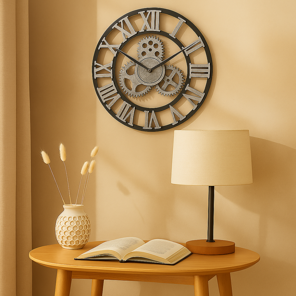 ModernTime - Horloge murale vintage élégante et intemporelle