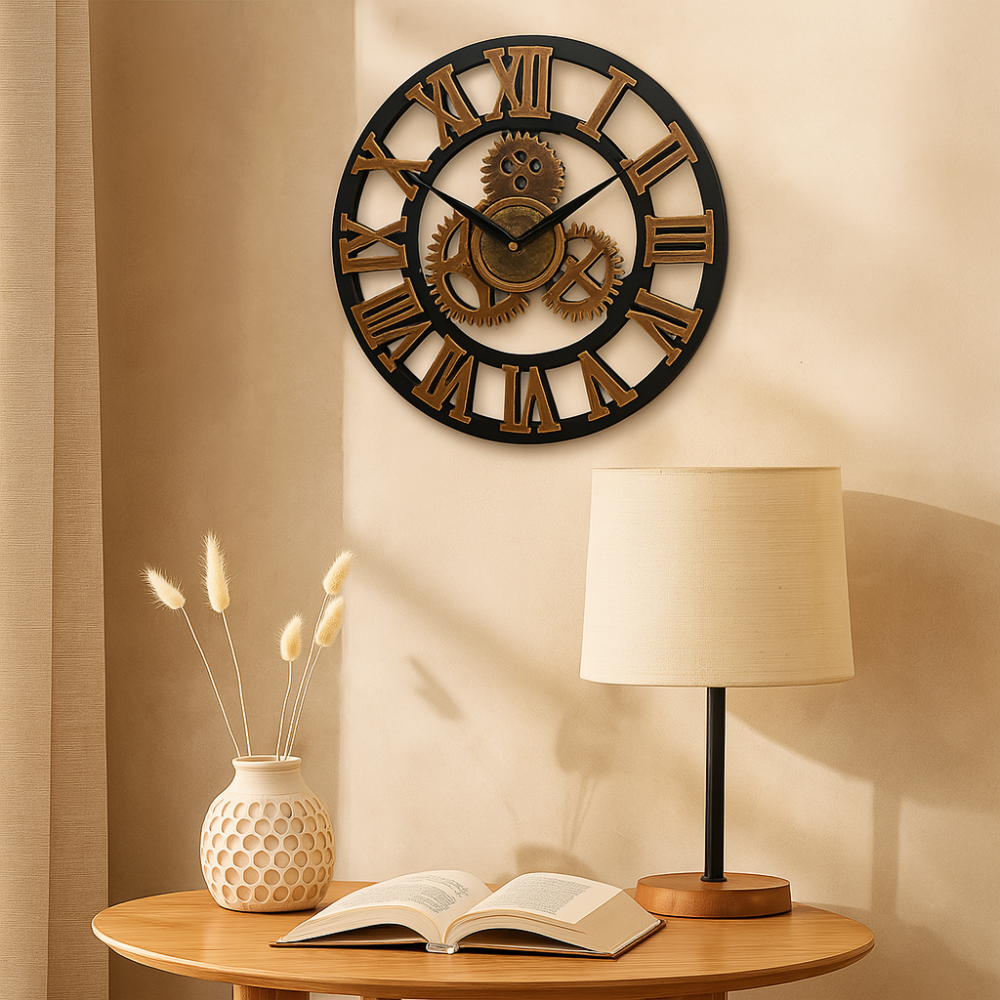 ModernTime - Horloge murale vintage élégante et intemporelle
