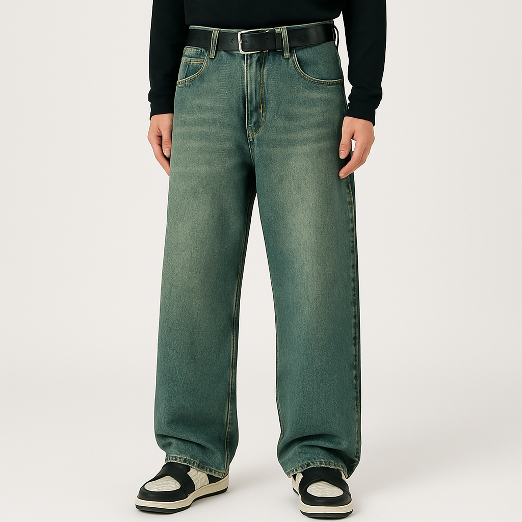 4Legend – Jeans flare pour hommes – Style décontracté, poches, look mature