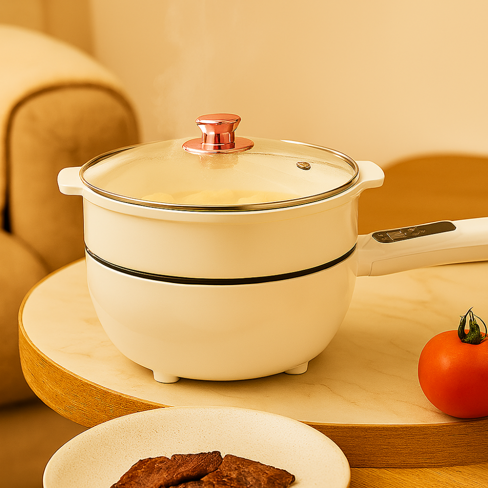 Poêle Électrique Multifonction HeatMaster - Cuisine Efficace et Facile