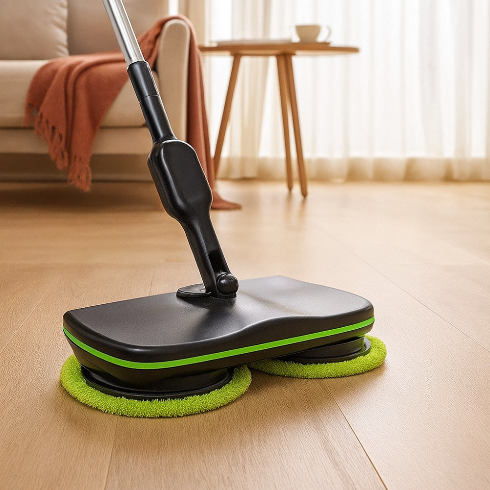 CleanBreeze - Système de moppe en microfibre à rotation rapide 360°