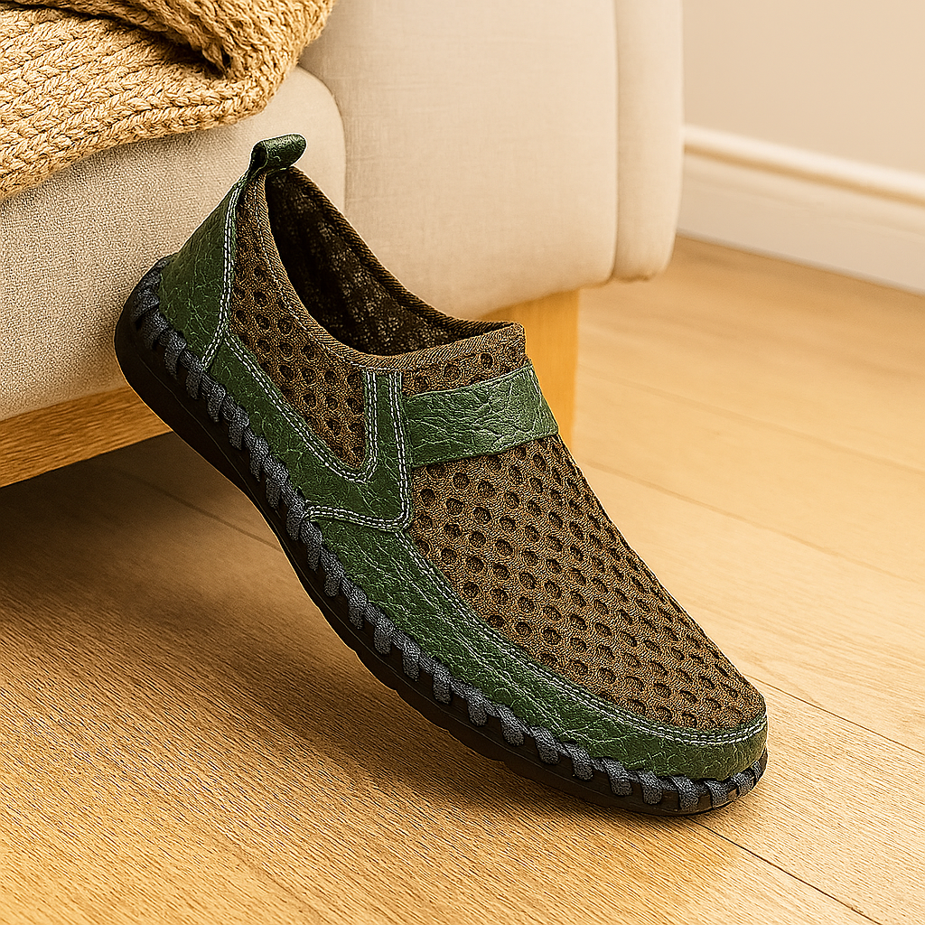 Loafer pour hommes – Chaussures décontractées à enfiler avec semelle en caoutchouc