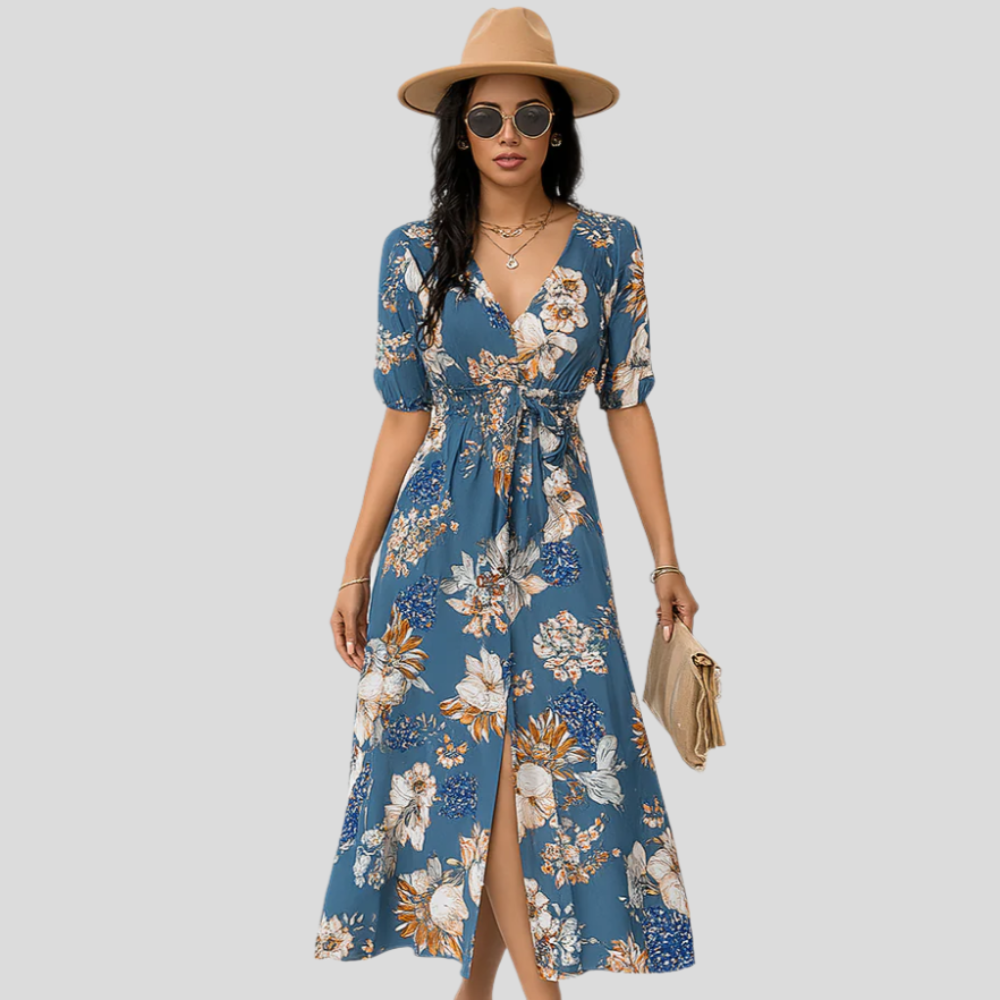 Robe d'été – Style décontracté avec ceinture extensible