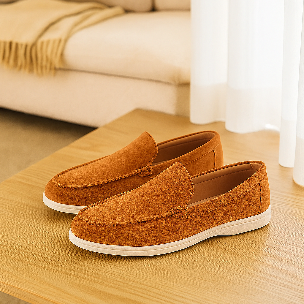 Bruno Classic Loafer en daim – Mocassins pour hommes faits à la main