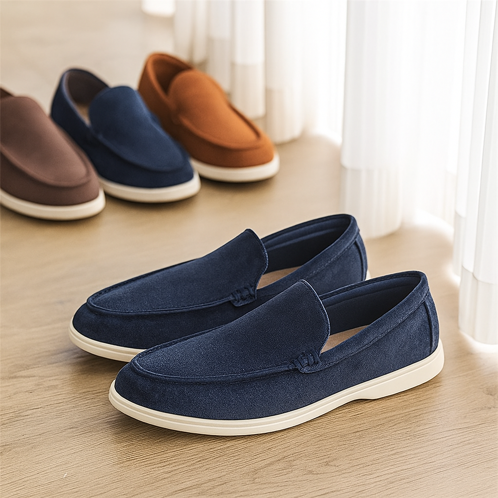 Bruno Classic Loafer en daim – Mocassins pour hommes faits à la main