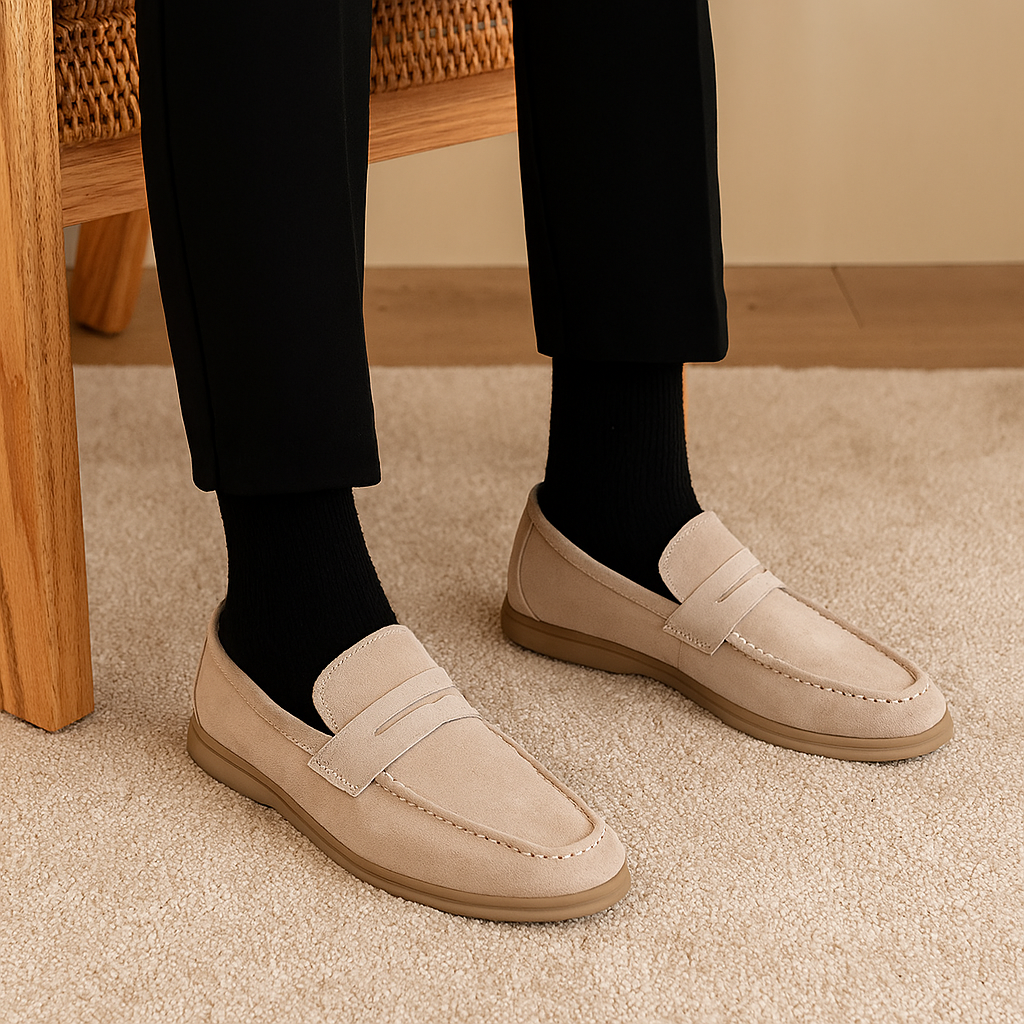 Mocassins business décontractés polyvalents pour hommes – Flats à enfiler élégants et sobres