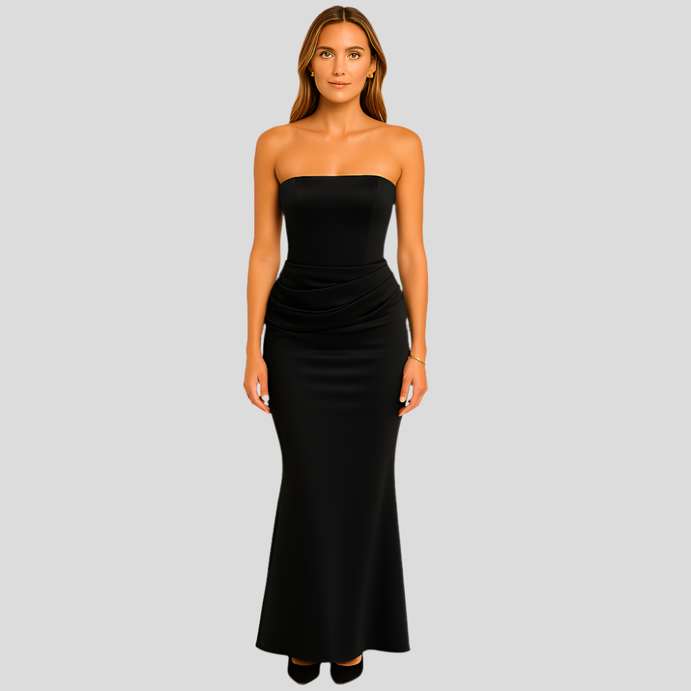 Vivienne – Robe de fête élégante rétro sans bretelles