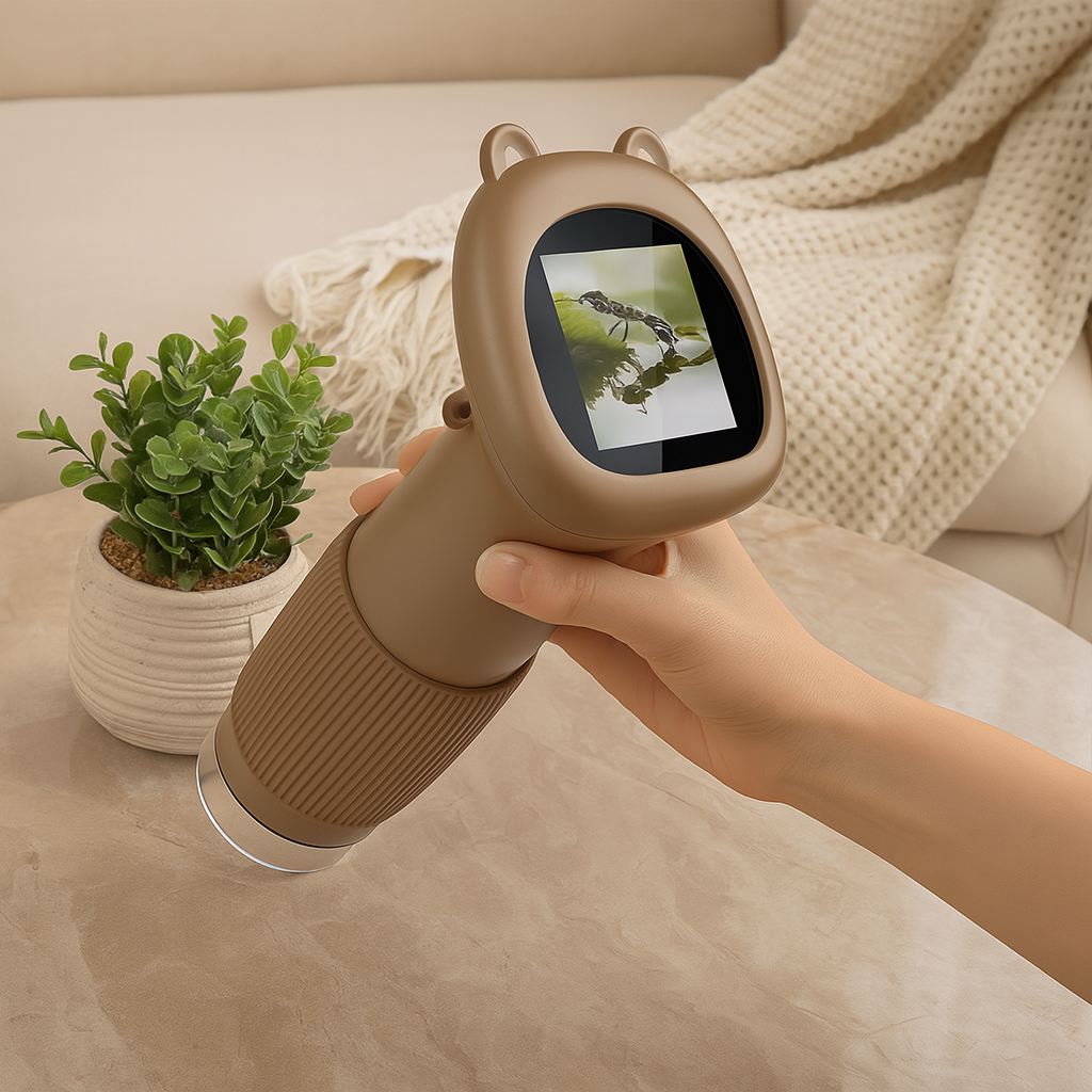 Lunette de lecture numérique pour enfants – Mini-appareil électronique avec caméra, écran et lampes LED