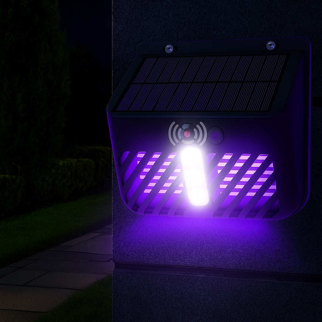 Lampe Anti-Moustique Solaire Extérieure Étanche