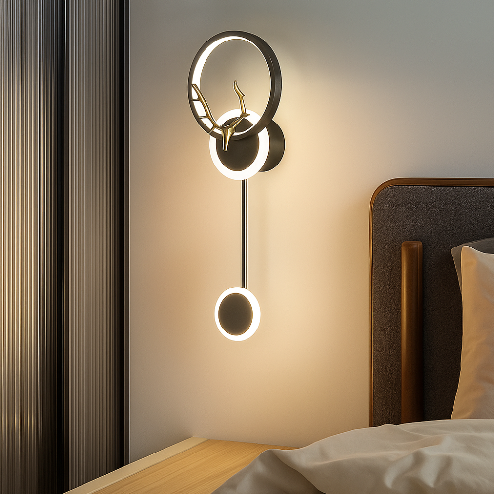 LumiNest – Lampe double élégante pour un éclairage minimaliste et d'ambiance à la maison