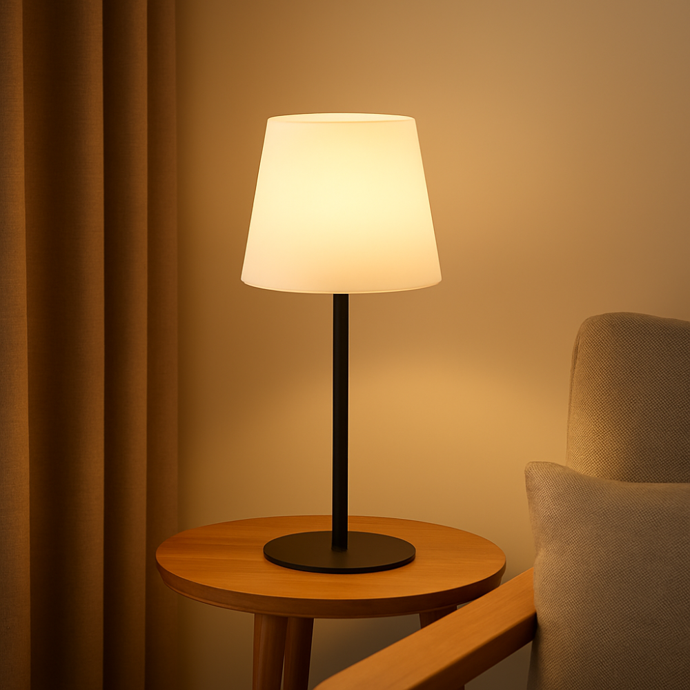 LumiGlow – Lampe rechargeable sans fil avec éclairage chaud réglable