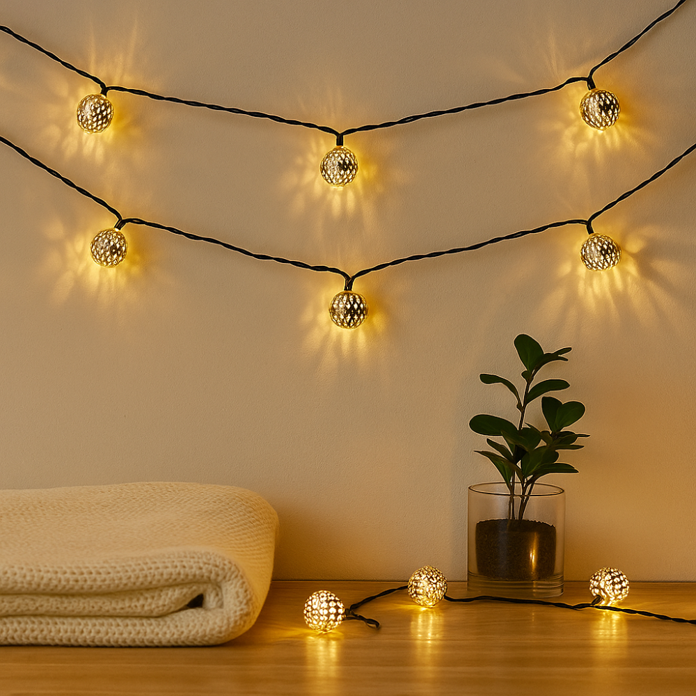 SunLuxe – Guirlandes lumineuses solaires résistantes aux intempéries pour une ambiance extérieure chaleureuse