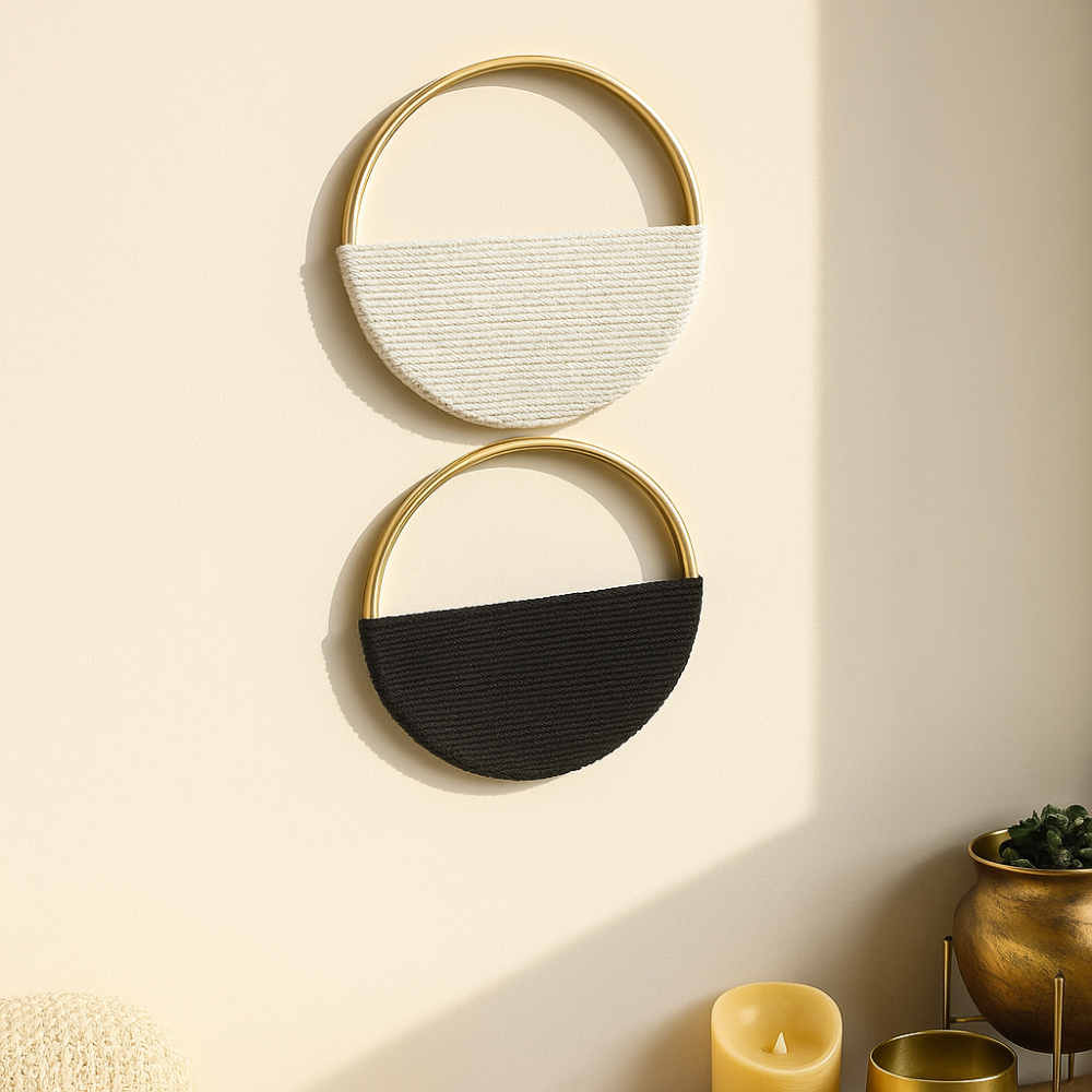 Willowloop – Support mural en macramé circulaire avec conception symétrique