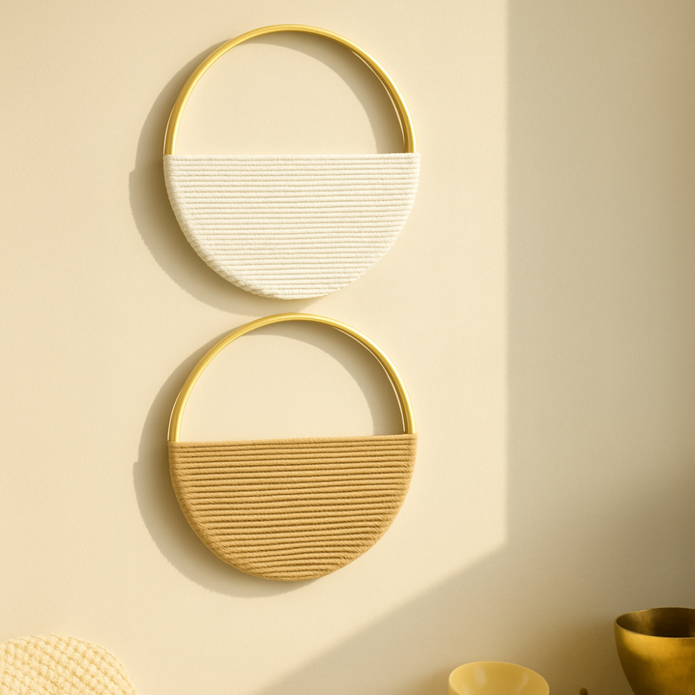 Willowloop – Support mural en macramé circulaire avec conception symétrique